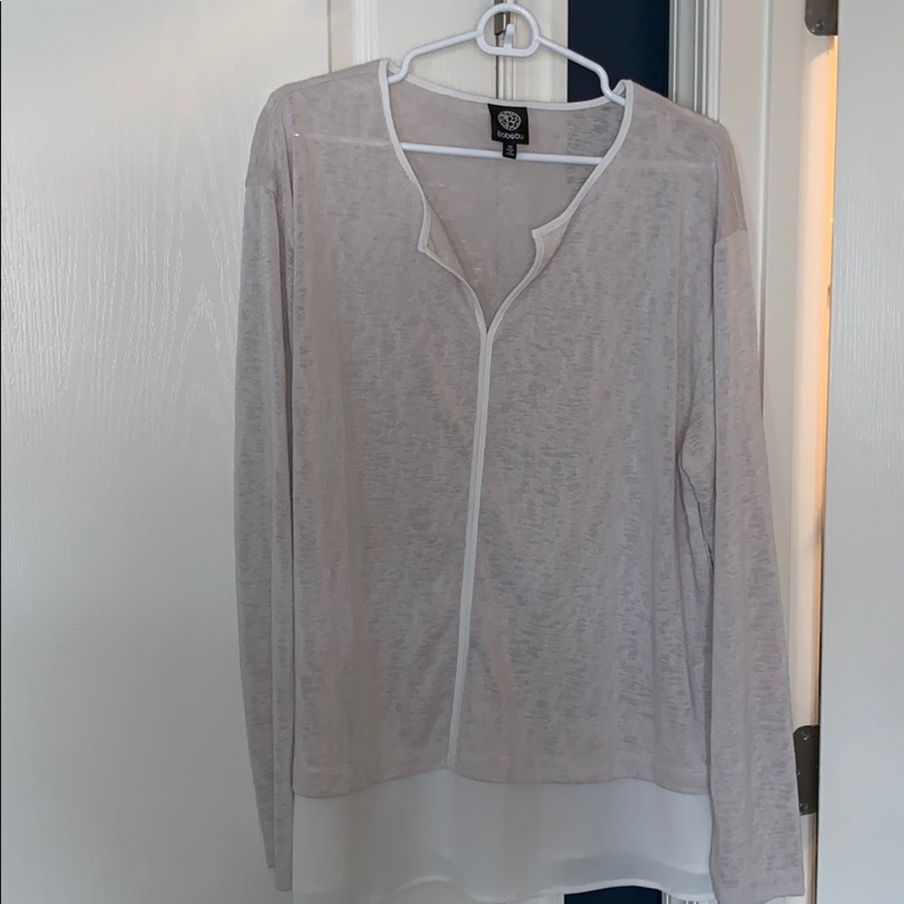 Cream bobeau blouse